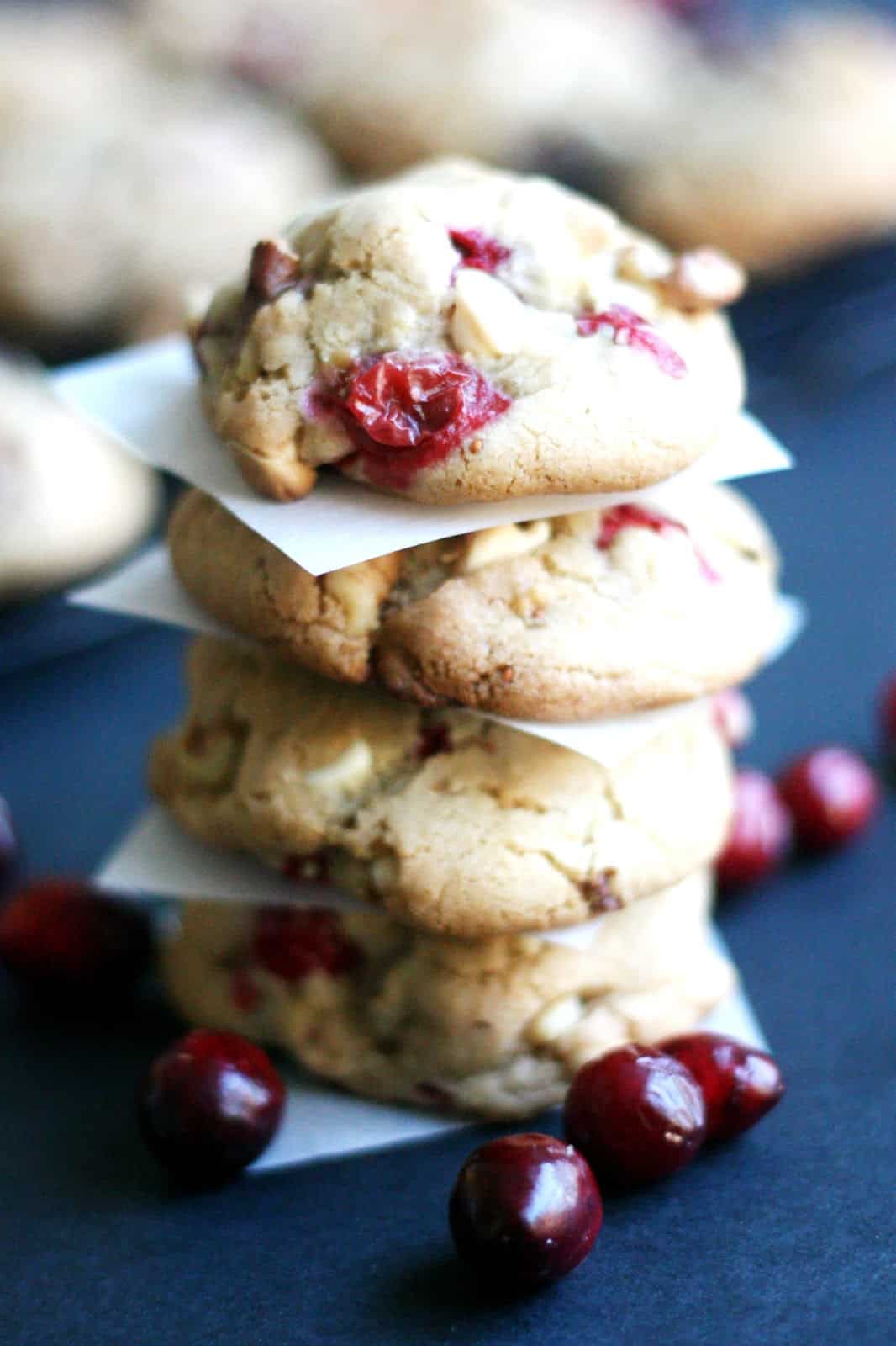 Cranberry-Walnut Cookies with White Chocolate Chips - diycandy.com