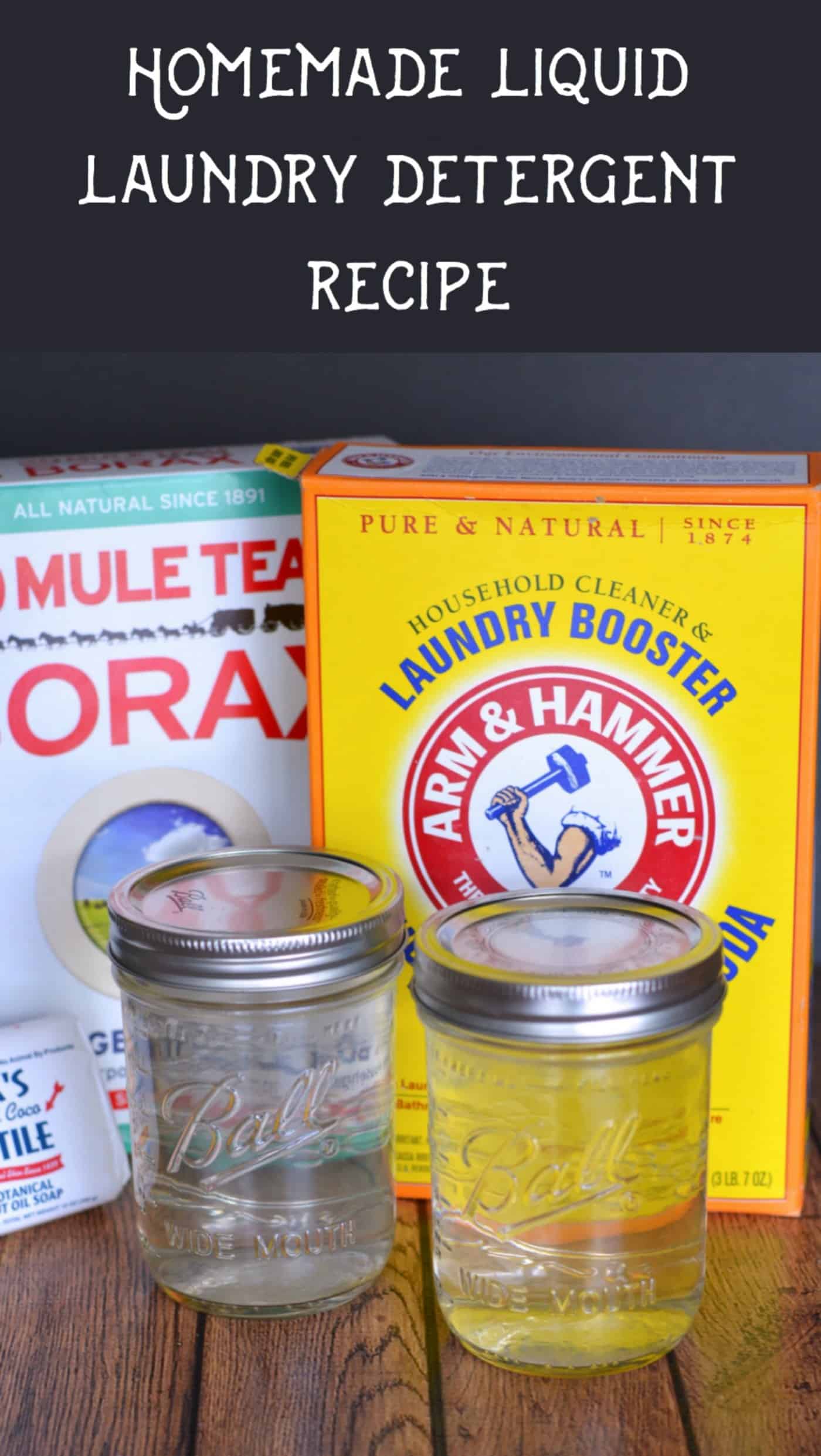 Liquid Homemade Laundry Detergent