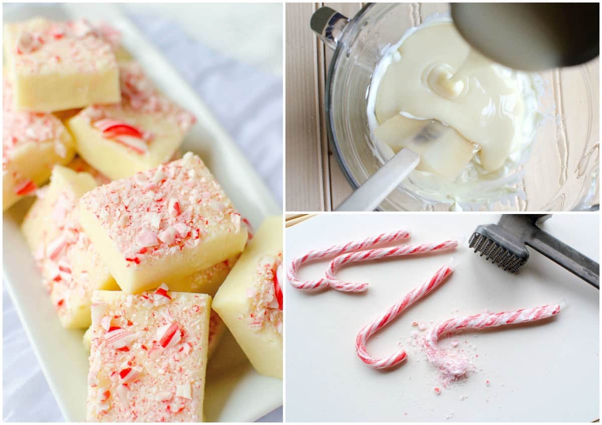 Easy candy cane fudge recipes Easy candy cane fudge recipes