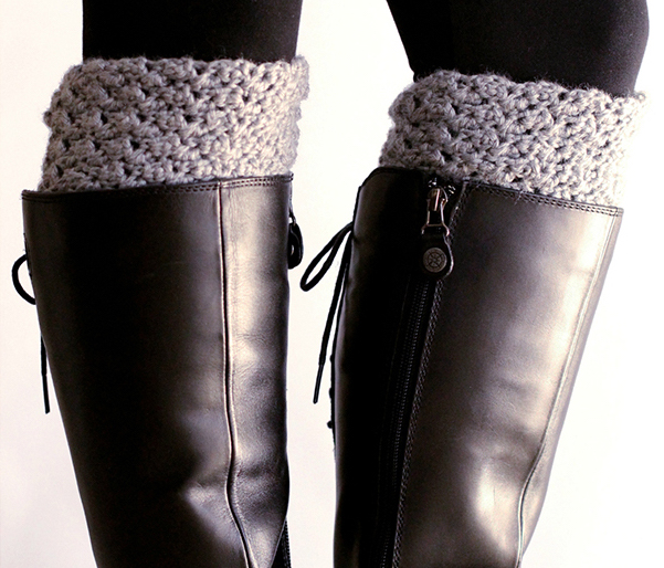 Easy crochet boot cuffs