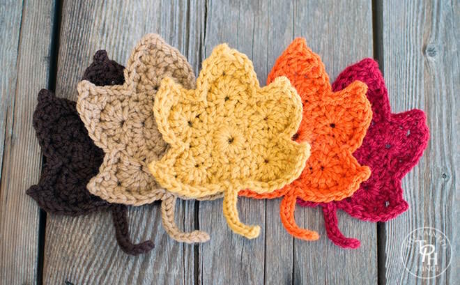 Fall Leaves Free Crochet Pattern 10
