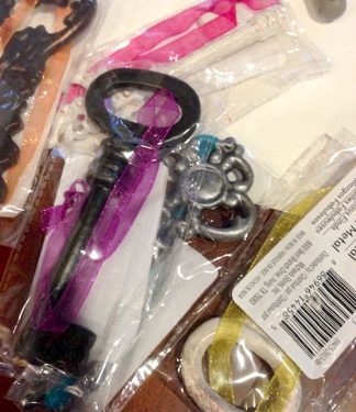 Fake keys wrapped up in plastic