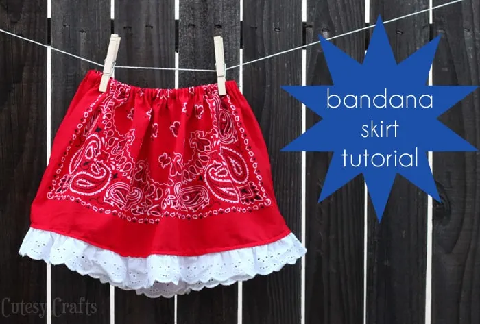 How to Sew a Bandana Skirt Tutorial