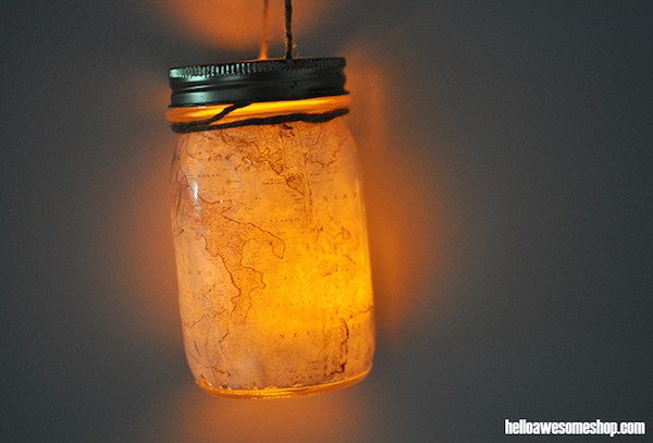How to make an illuminated mason jar lantern