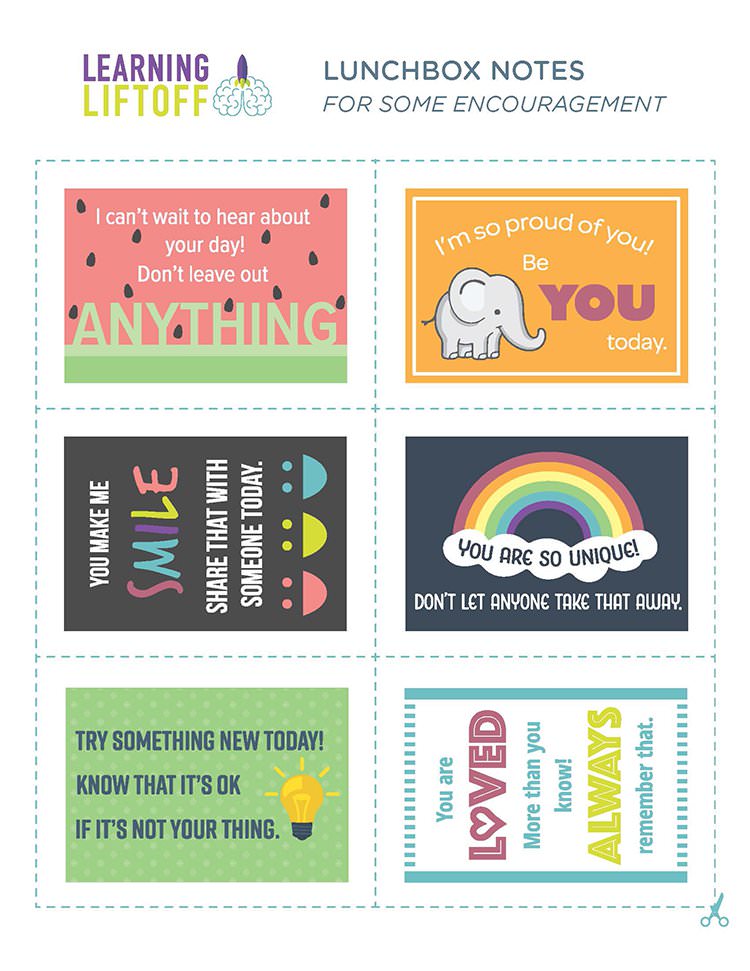 175+ FREE Printable Lunch Box Notes They'll Love! DIY Candy