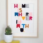 Easy Felt Craft: Song Lyric Word Art