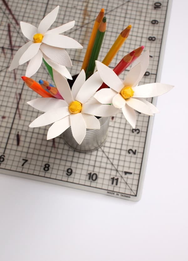 how to make flower pens