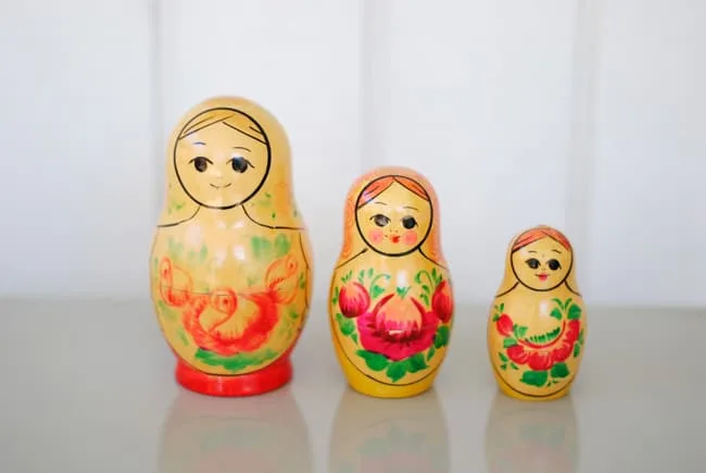 unfinished nesting dolls