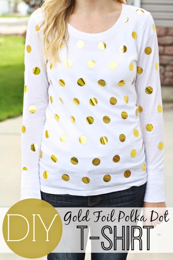 DIY Polka Dot Shirt in Under an Hour (Easy!) - DIY Candy