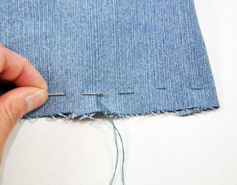 Recycled Denim Bins Hand Sewn From Pants! - DIY Candy