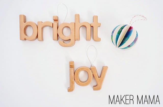 DIY Letter Ornaments From Fridge Magnets (Easy!)