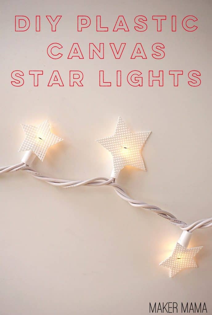 Star Christmas Light Covers Using Plastic Canvas