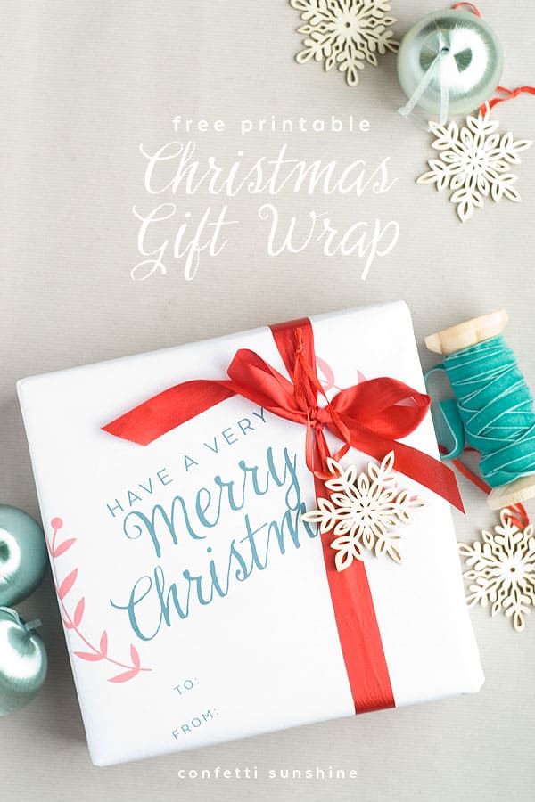 Free Printable Christmas Gift Wrap Diycandy