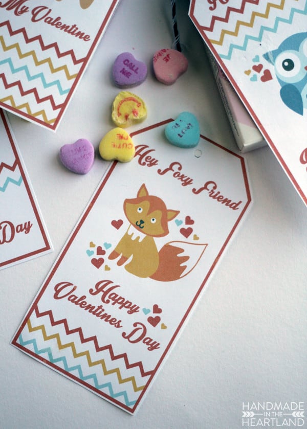 Here are some free cute little woodland animal valentine tags for you to print out and share with those you love in your life!
