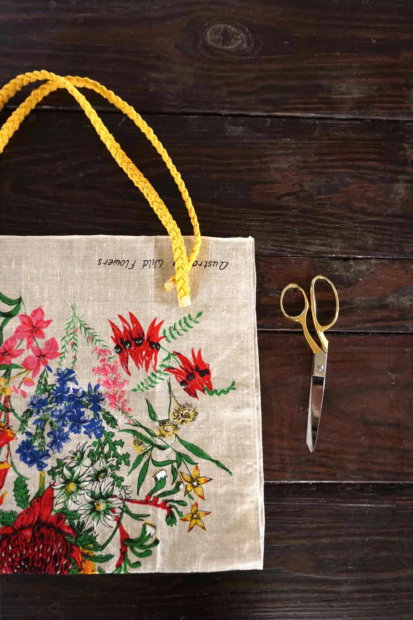 tea towel tote bag