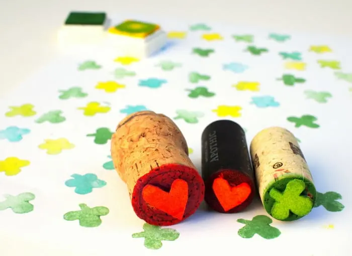 How to make wine cork stamps