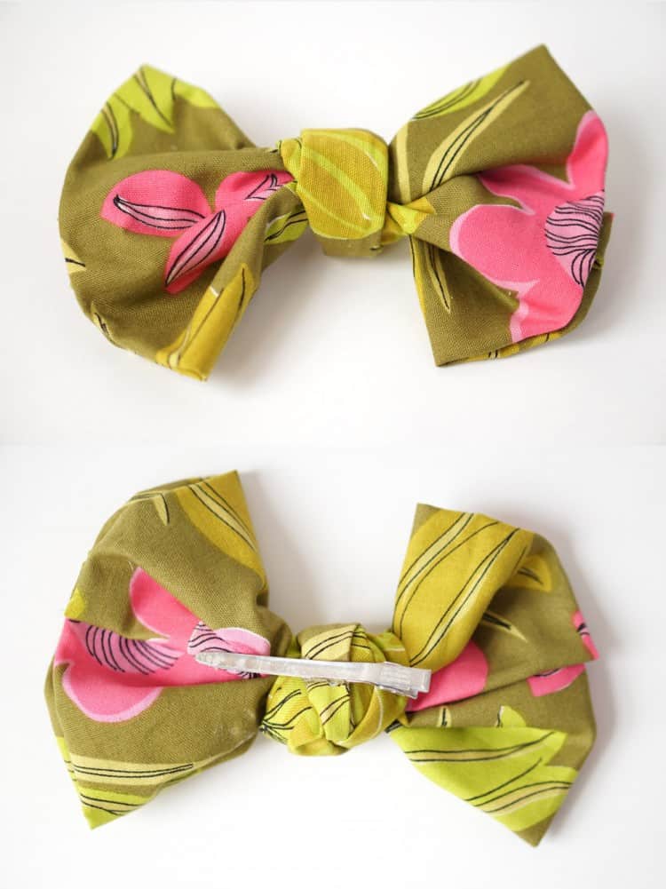 Raid your fabric stash, or the thrift store, and see how to make your own giant no-sew DIY bow to brighten up your day.