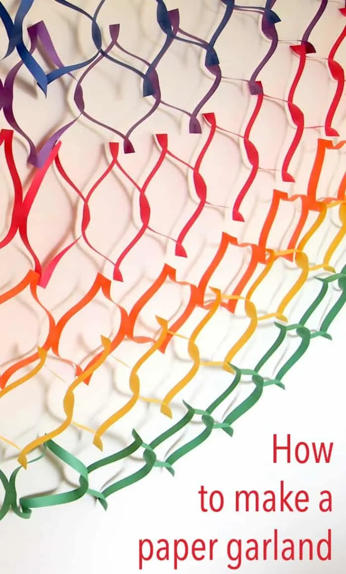 Paper garland DIY