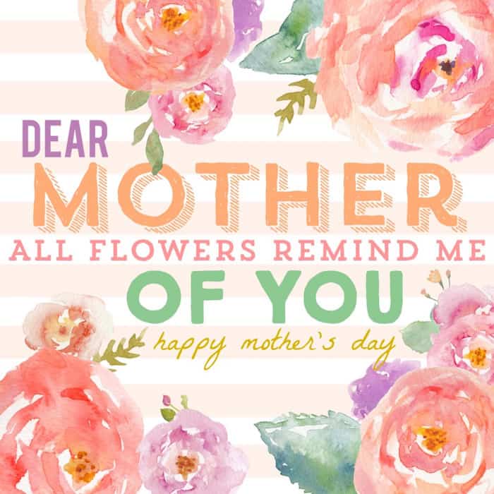Happy Mother's Day printable