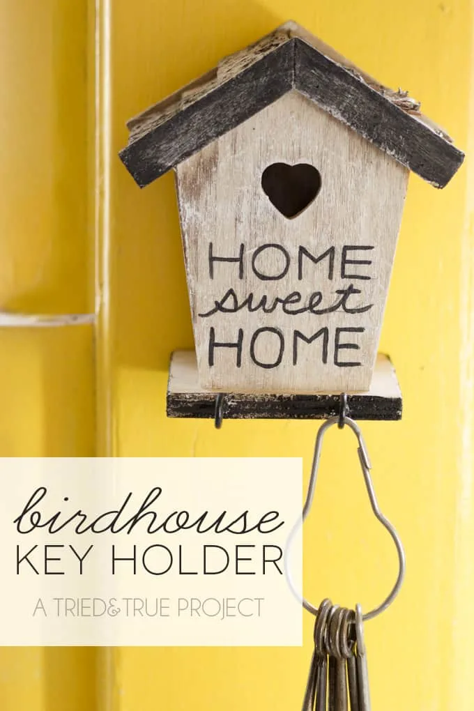 Birdhouse Key Holder for a Home Sweet Home