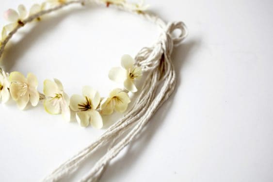 DIY fake flower headband