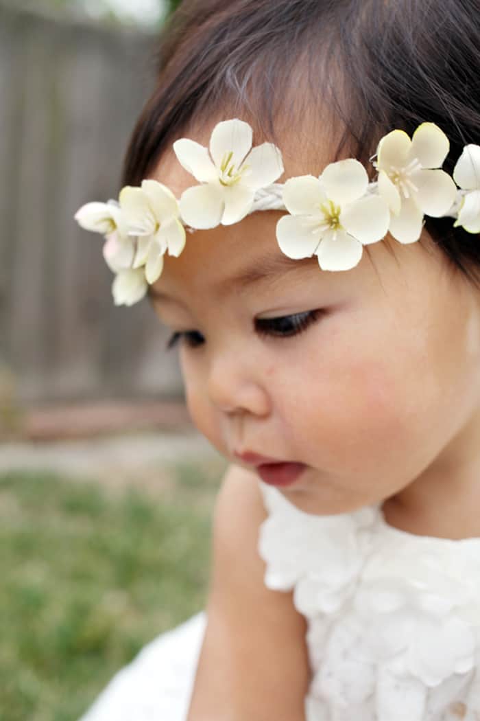 floral headband diy