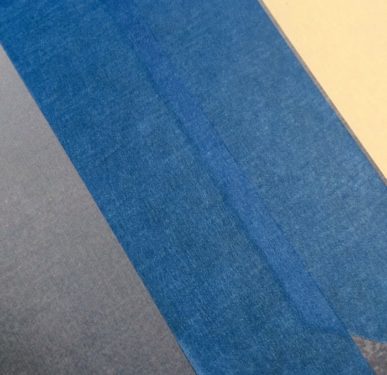Painter's tape applied to cardstock