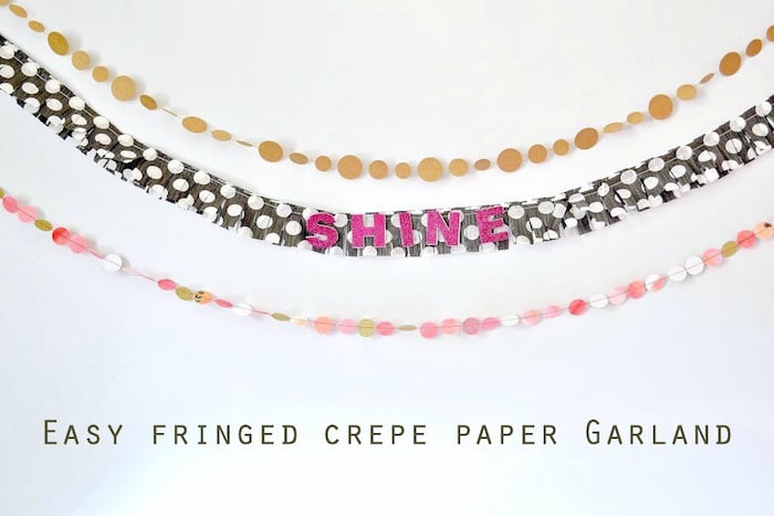 crepe paper garland