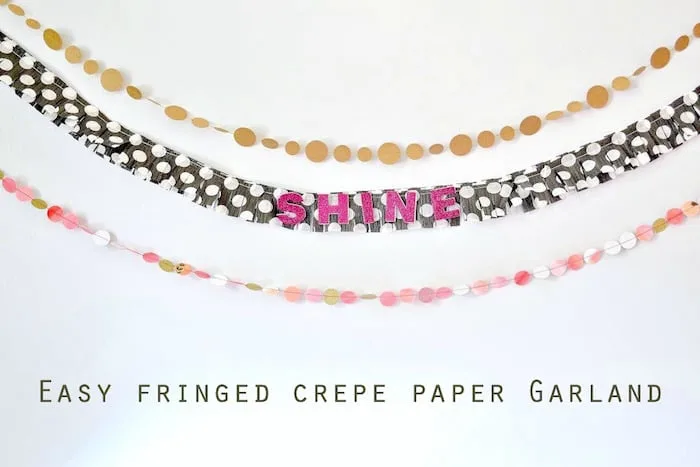 diy crepe paper garland