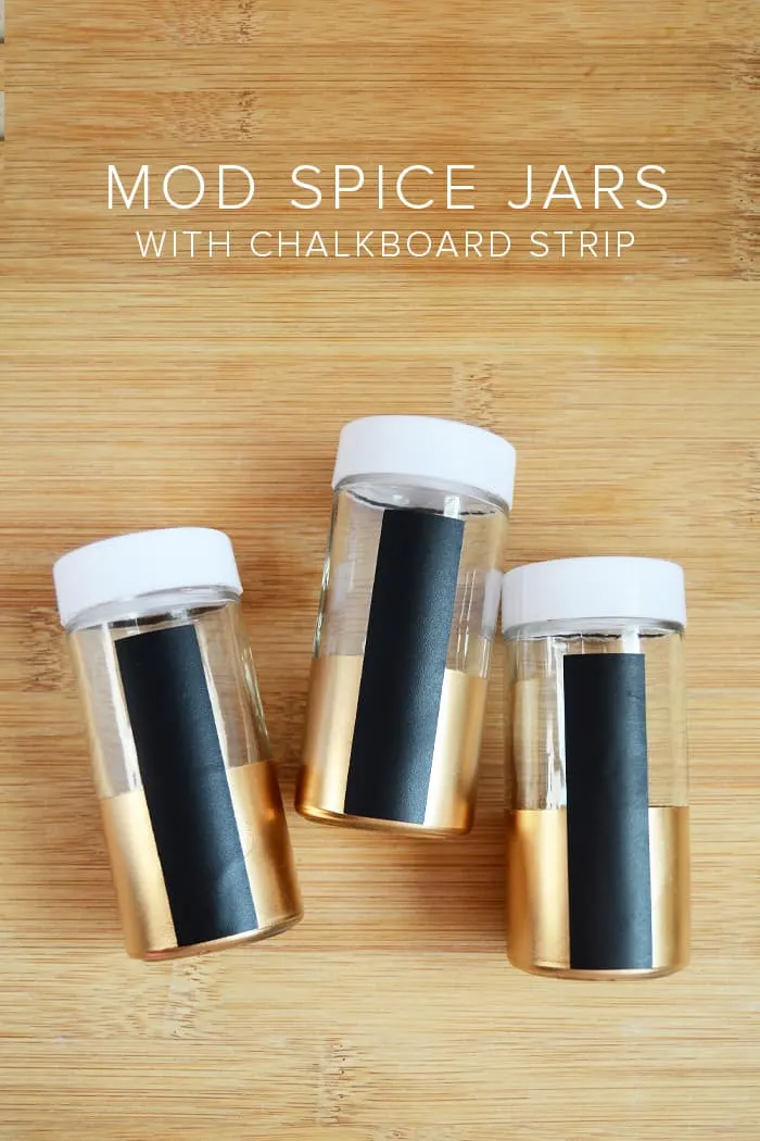Mod Diy Spice Jars With Chalkboard Strip Diy Candy