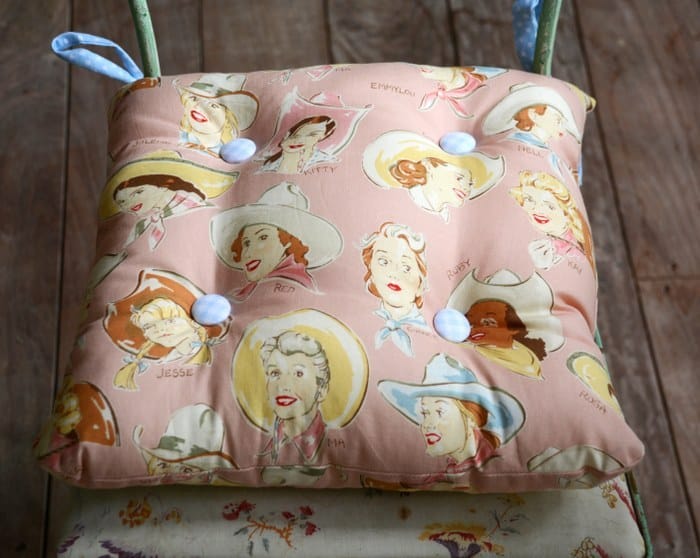 Sewing shop chair cushions