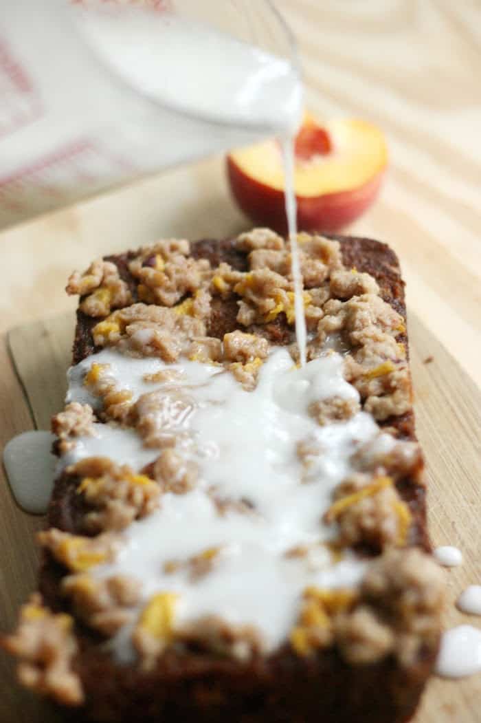 Making this peach cobbler bread recipe is a fun twist on a late-summer staple - it combines all the best parts of cobbler into a moist, rich dessert.