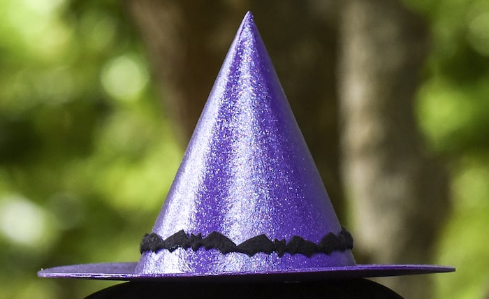 Turn a faux pumpkin into a witch in this sparkly pumpkin craft project! The best part is that you can reuse the fake gourd when you're done.