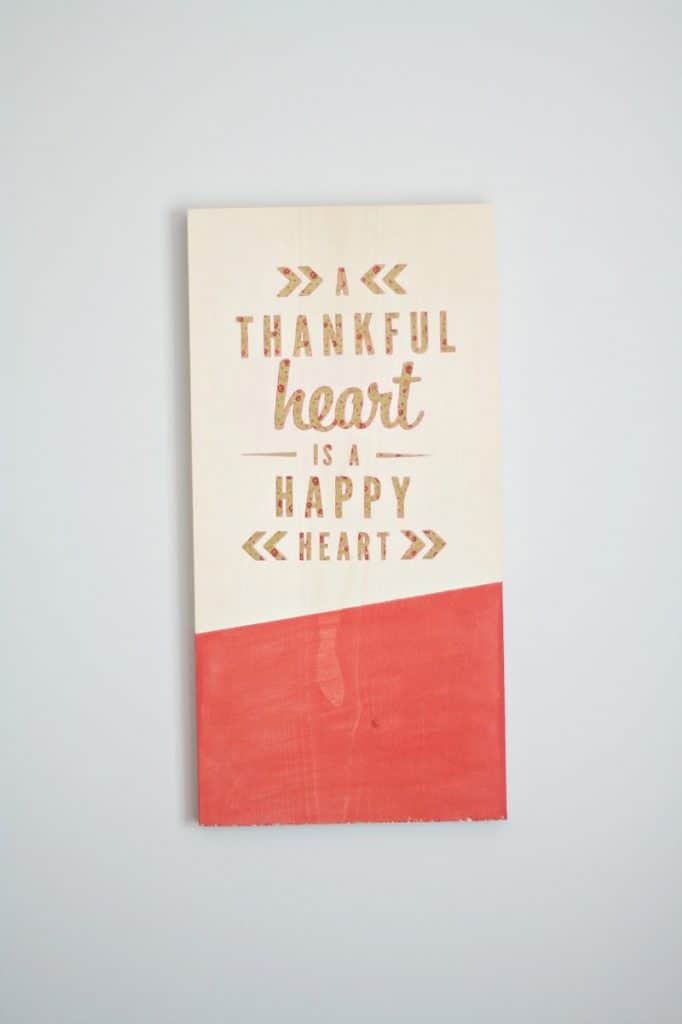 Make Thankful Wall Art in a Few Easy Steps - DIY Candy