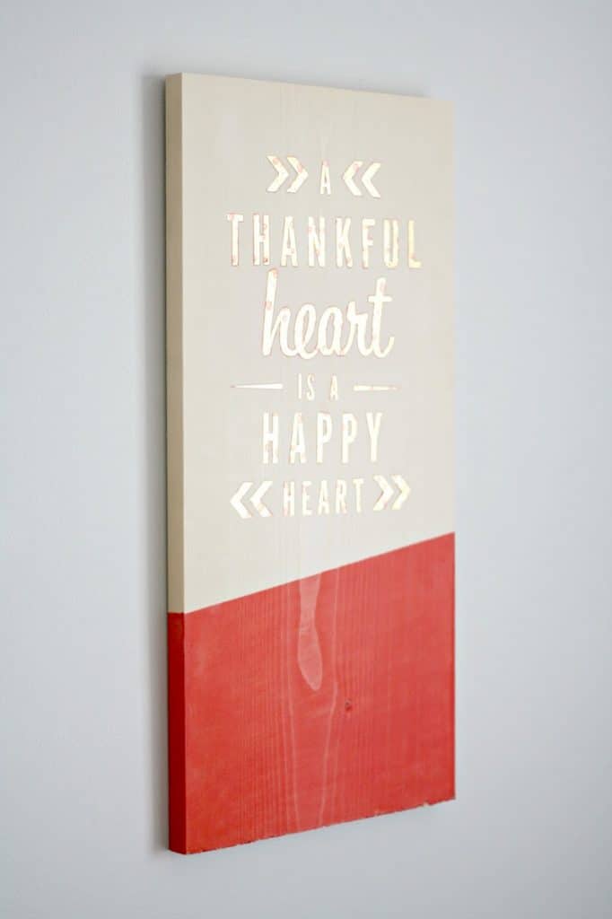 Make Thankful Wall Art in a Few Easy Steps - DIY Candy