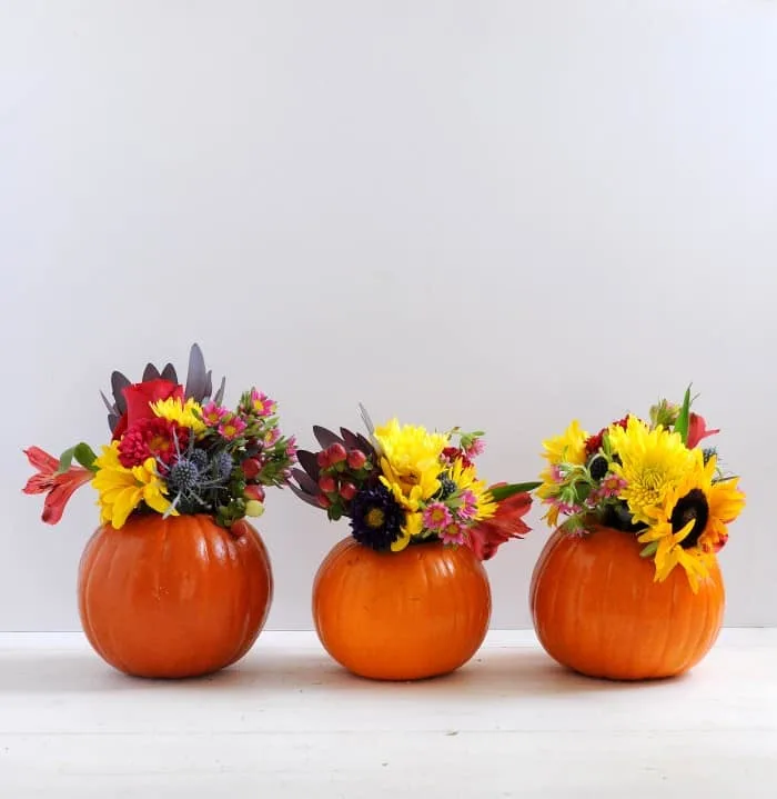 Pumpkin vase for fall decor