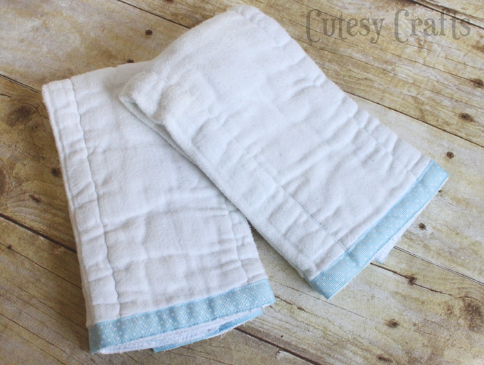 burp cloths from cloth diapers