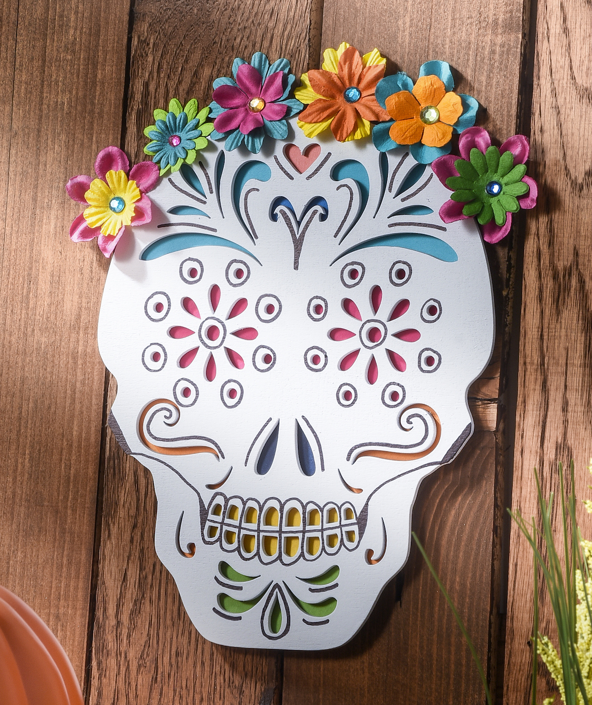 Calavera Pallet Art For Dia De Los Muertos Diy Candy