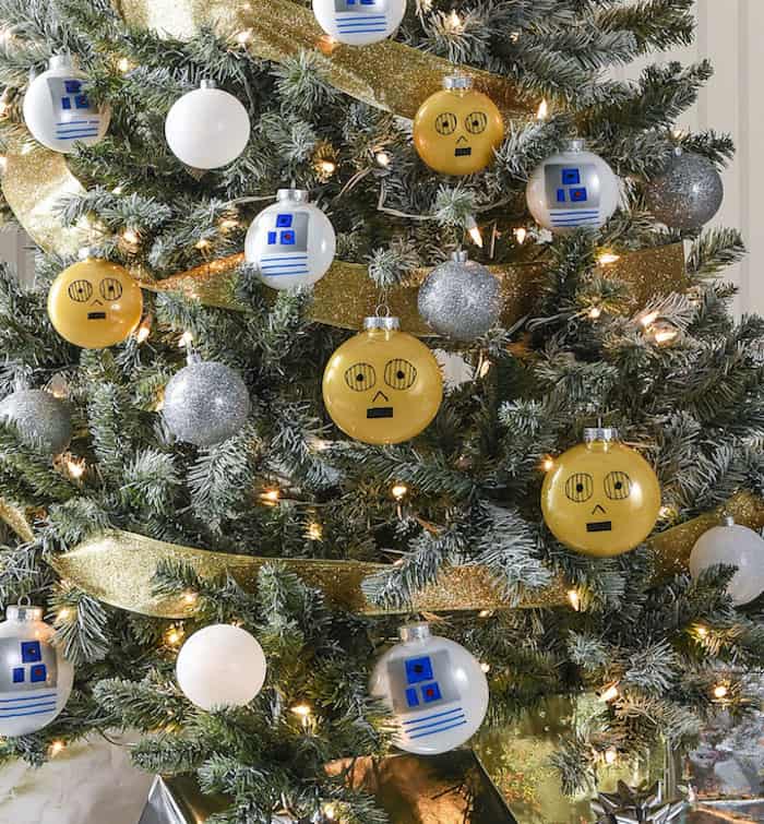 Star Wars Christmas Tree with a Droid Theme - DIY Candy