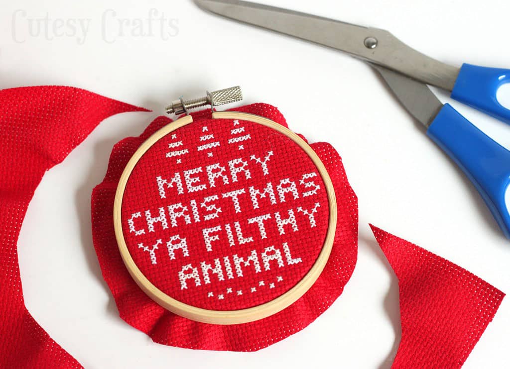 Are you familiar with Home Alone? This DIY ornament is based on the now classic Christmas film! Have fun stitching, and Merry Christmas - ya filthy animal!