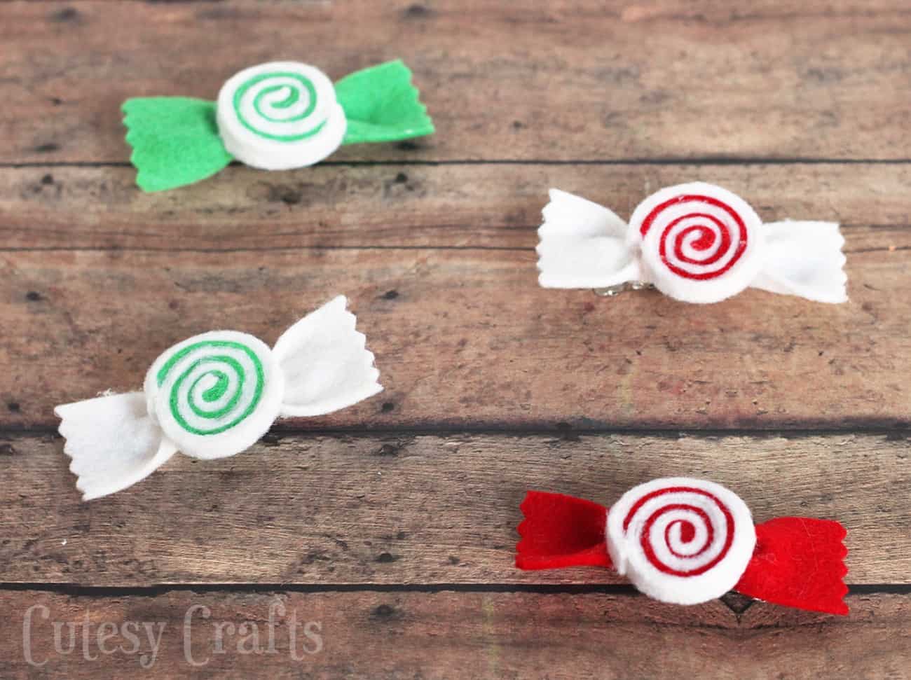 christmas hair bows tutorial