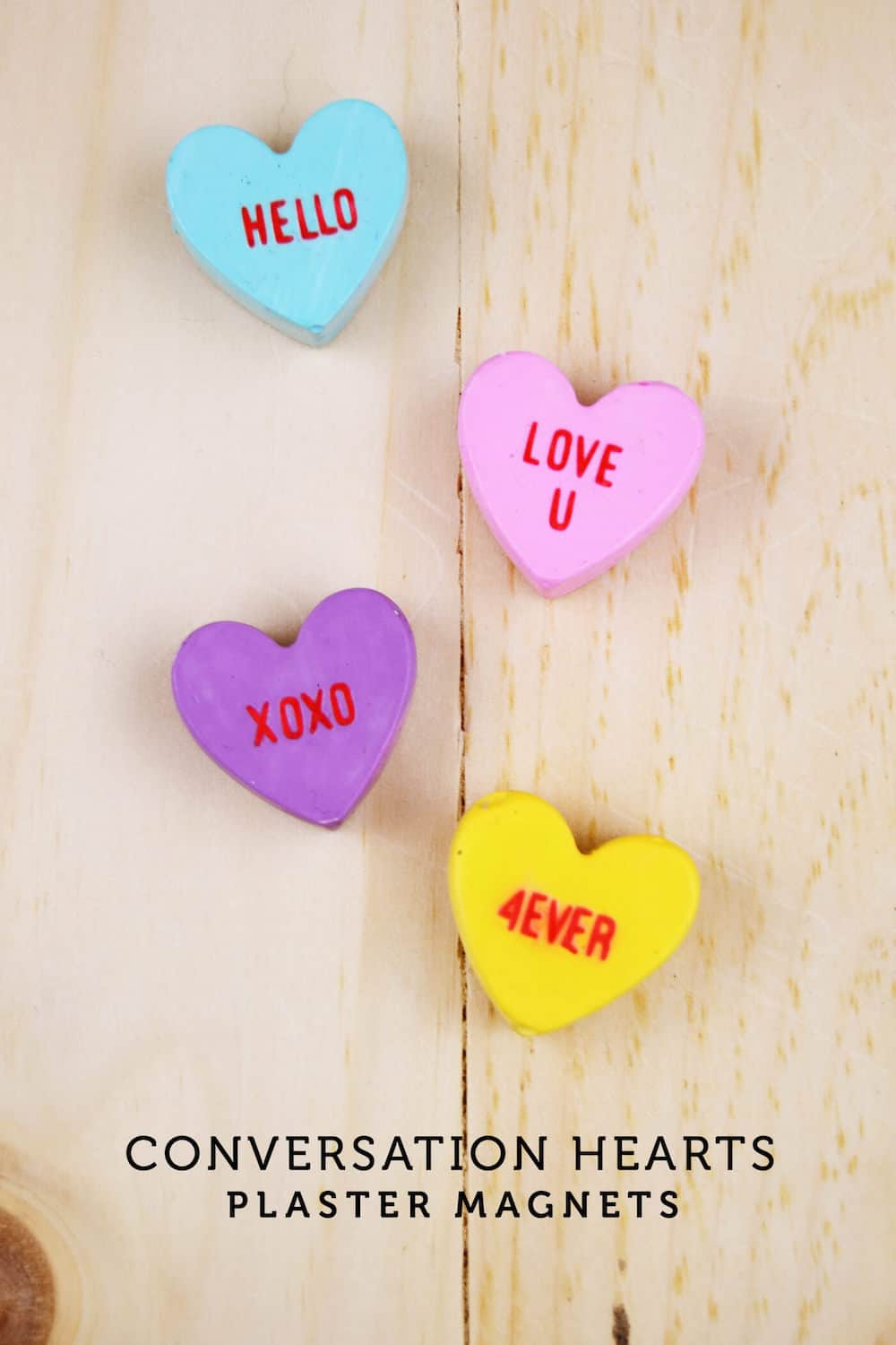 Conversation Heart Valentine's Day Magnets