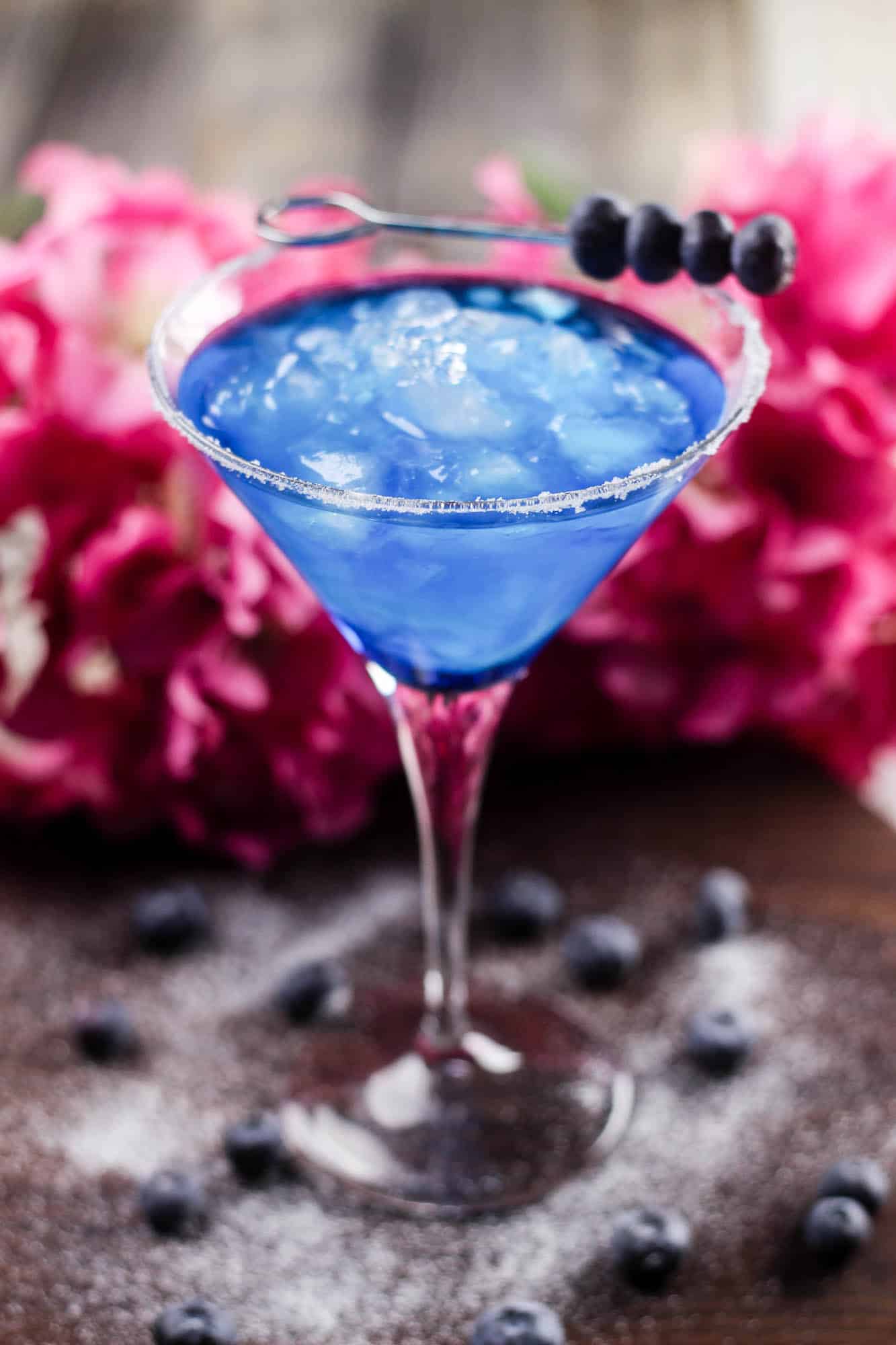 Beautiful Blueberry Margarita Cocktail - DIY Candy