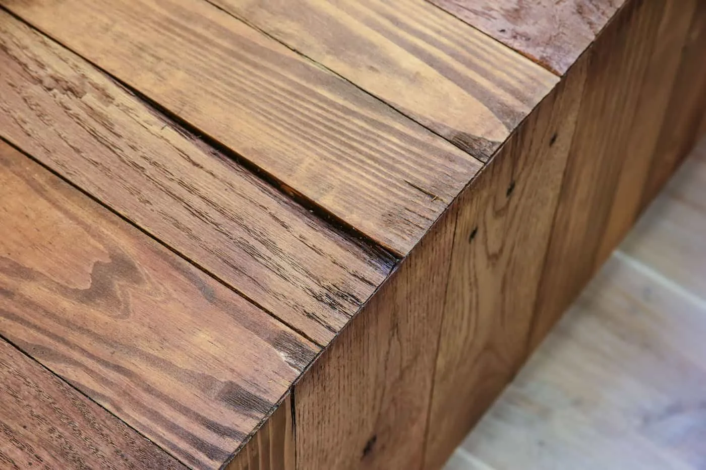 diy wood block coffee table