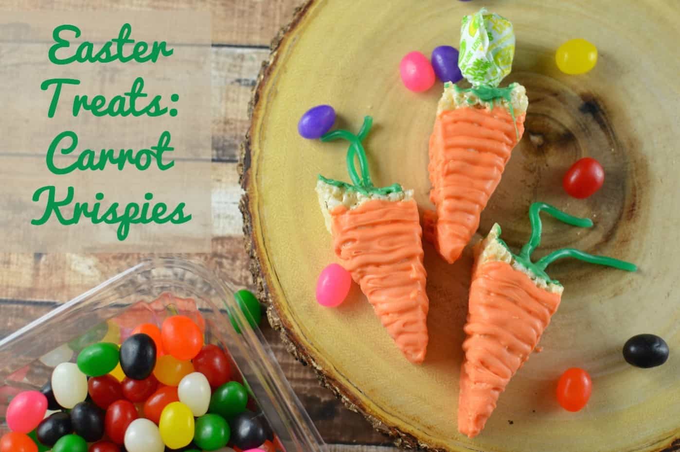 Carrot Rice Krispie Treats for the Cutest Easter!