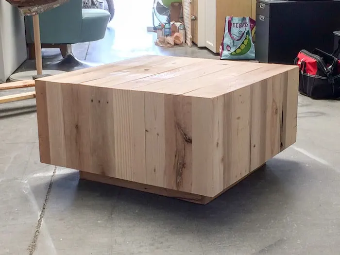 DIY coffee table drying
