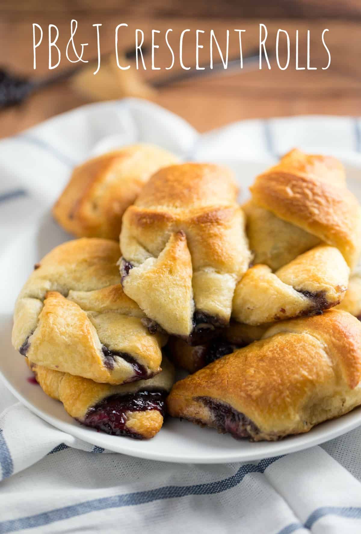 This jelly roll recipe includes an upgrade over the standard PB&J sandwich - you use crescent rolls as a buttery, flakey replacement for regular bread. 