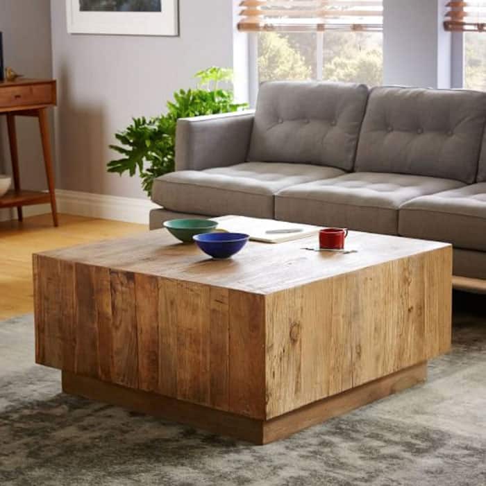 West Elm Inspired DIY Coffee Table - DIY Candy