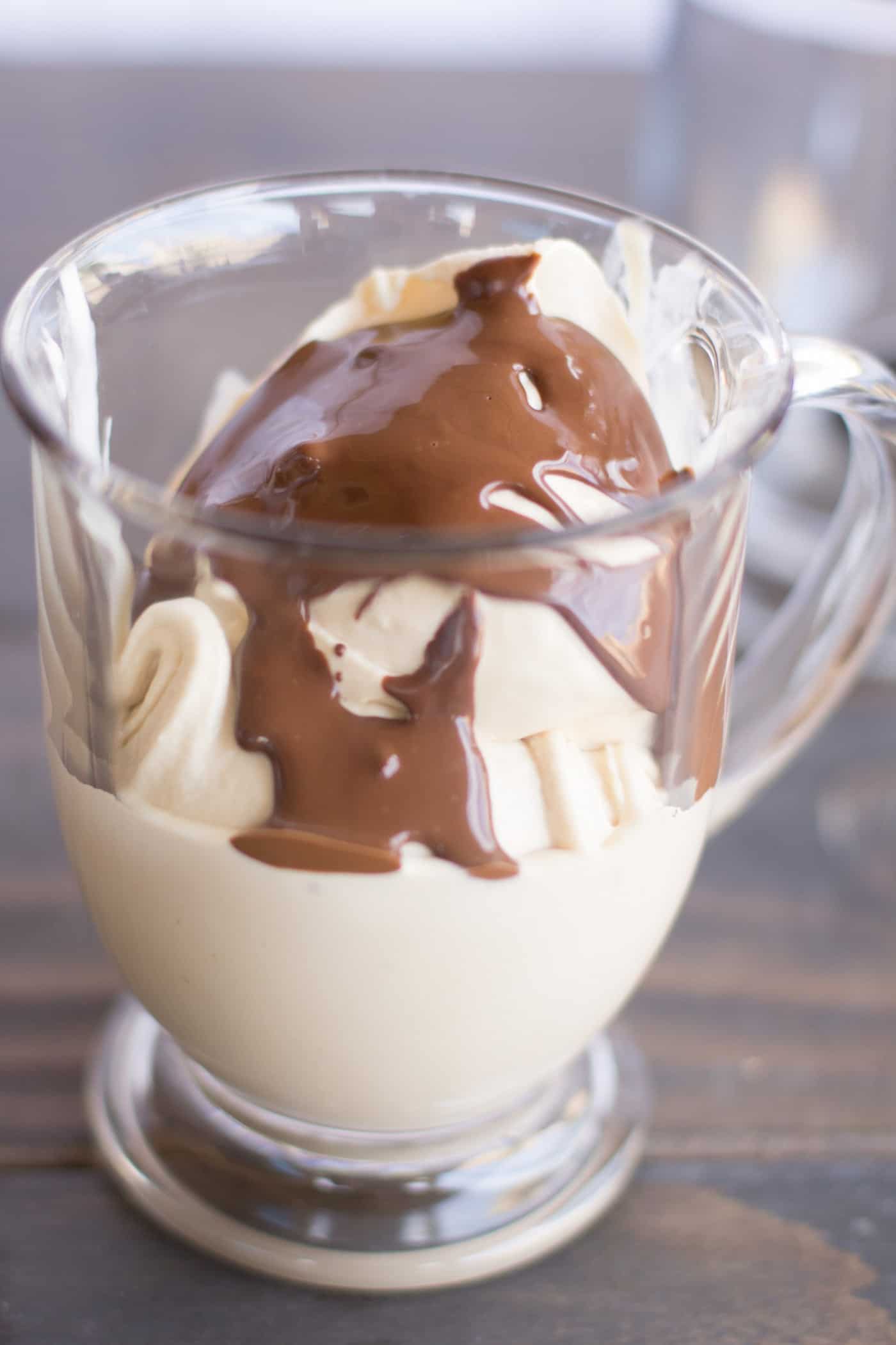 This Bailey's ice cream recipe is a delicious combination of flavors. You'll definitely want to add chocolate sauce to the top of this boozy treat!