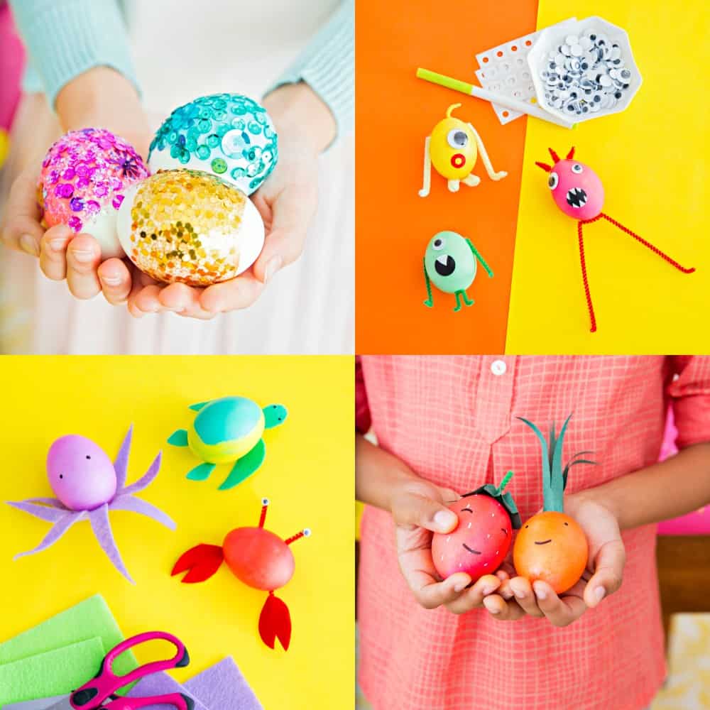Decorating Easter eggs for kids